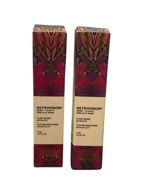 Set of 2 Retrovision Pink Clay Mask From Tiger Love
